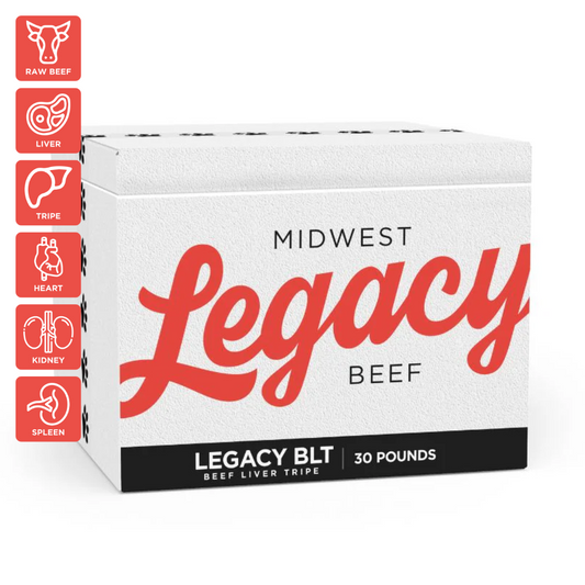 Box of Midwest Legacy Beef BLT 30lbs